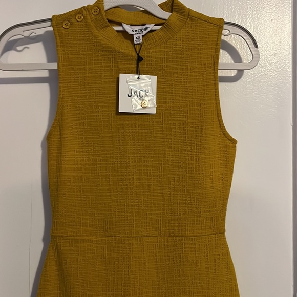 Jack by bb Dakota yellow sleeveless dress nwt - Picture 3 of 4